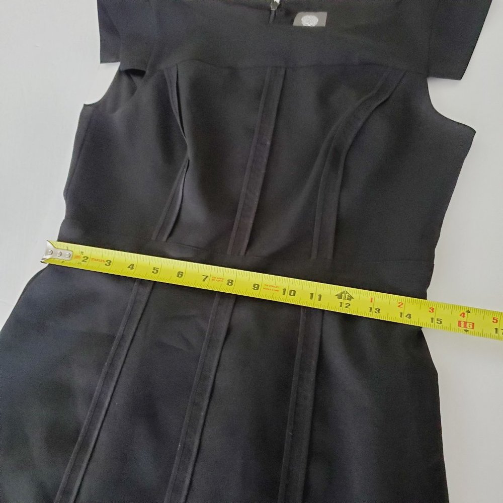 VINCE CAMUTO Black Cap Sleeve Sheath Dress - Picture 8 of 11